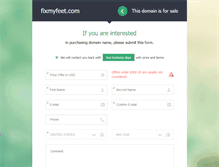 Tablet Screenshot of fixmyfeet.com